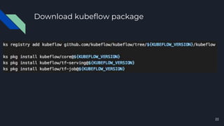 Download kubeflow package
22
 