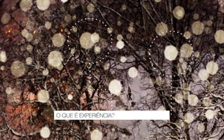 O QUE É EXPERIÊNCIA?
 