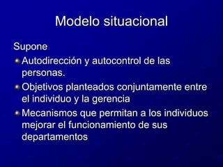 Estandarización de las actividades, facilita el control.