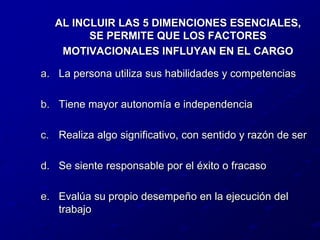 Desmotivación e insatisfacción, mayores conflictos laborales y perdida de calidad.