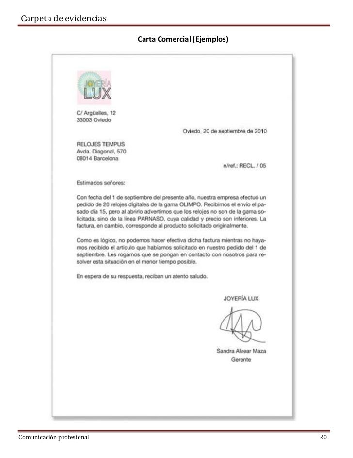 modelos de cartas formales