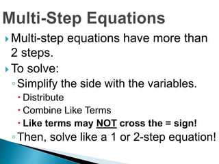 Solve equation with steps deals