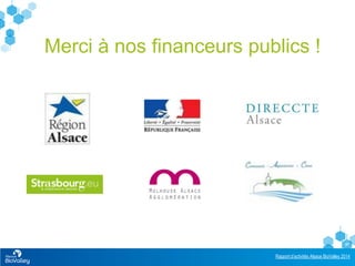 Rapport d’activités Alsace BioValley 2014
27
Merci à nos financeurs publics !
 