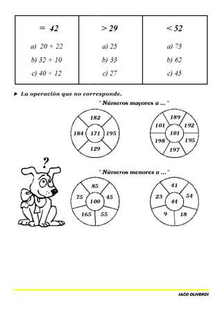  La operación que no corresponde.
SACO OLIVEROS
 