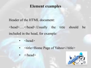 HTML - R.D.sivakumar | PPT