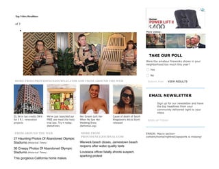 27 Haunting Photos Of Abandoned Olympic
Stadiums (Historical Times)
30 Creepy Photos Of Abandoned Olympic
Stadiums (Historical Times)
This gorgeous California home makes
FROM AROUND THE WEB
Warwick beach closes, Jamestown beach
reopens after water quality tests
Louisiana ofﬁcer fatally shoots suspect,
sparking protest
MORE FROM
PROVIDENCEJOURNAL.COM
MORE FROM PROVIDENCEJOURNAL.COM AND FROM AROUND THE WEB
Top Video Headlines
of 3
Submit Vote VIEW RESULTS
Sign up for our newsletter and have
the top headlines from your
community delivered right to your
inbox
SIGN UP TODAY
TAKE OUR POLL
Were the amateur fireworks shows in your
neighborhood too much this year?
 Yes
 No
EMAIL NEWSLETTER
ERROR: Macro section­
content/home/rightrail/apsports is missing!
$5.3M in tax credits OK'd
for 3 R.I. renovation
projects
We've just launched our
FREE one meal (for two)
trial box. Try it today.
(HelloFresh)
Her Groom Left Her
When He Saw Her
Wedding Dress
(Definition.org)
Cause of death of South
Kingstown's Alicia Storti
released
More videos:
01:06 / 01:06
 