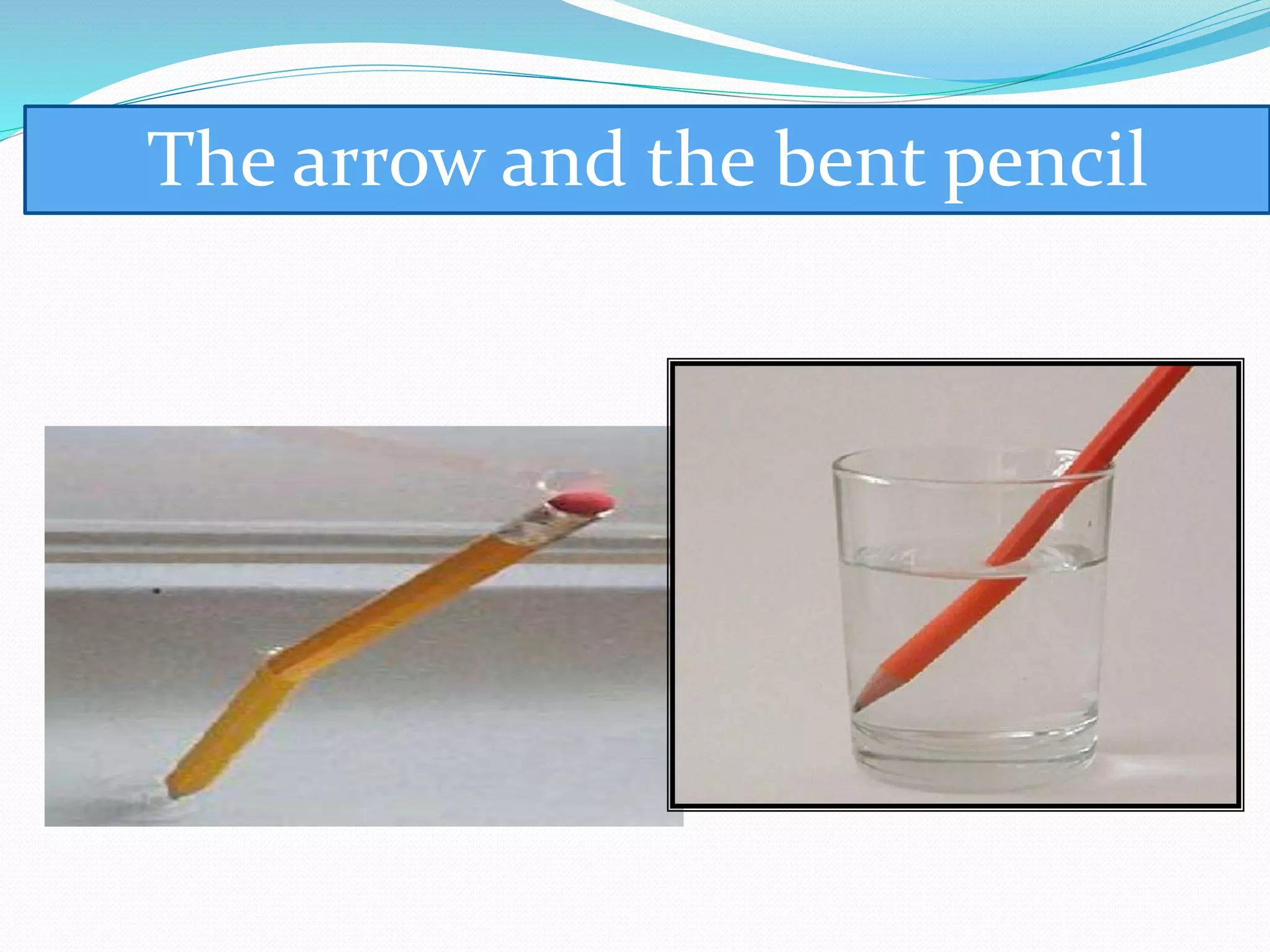 The arrow and the bent pencil
 
