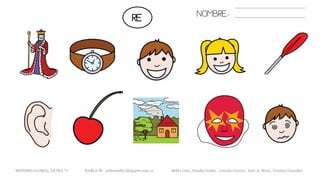 NOMBRE:
METODO GLOBAL, LETRA “r“ HABLA-M cortes0alba.blogspot.com.es Belén Caro, Natalia Cortés , Lourdes García , José A. Mora , Cristina González
RE
 