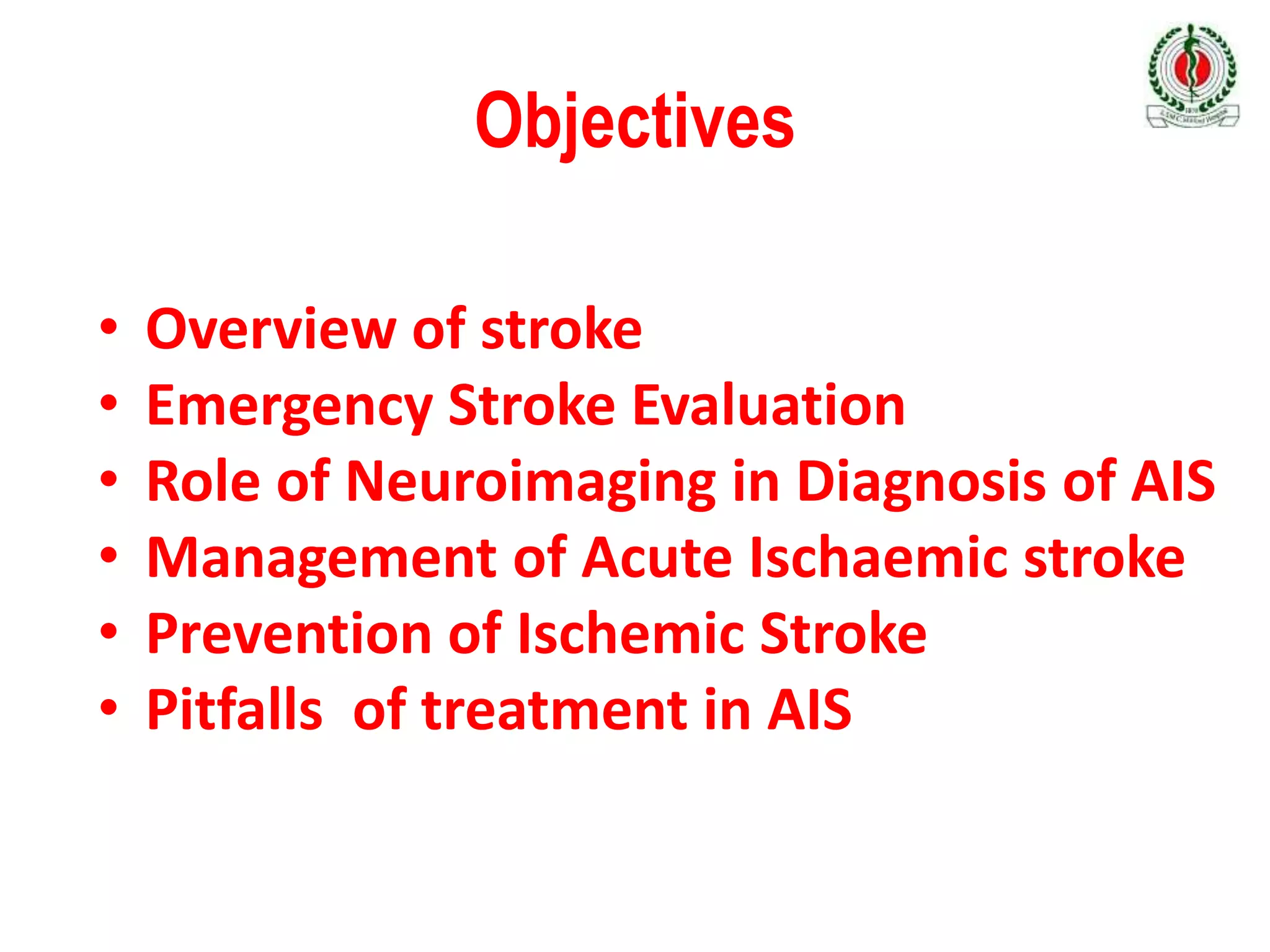 Recent Management of Acute ischaemic Stroke – An Update | PPTX
