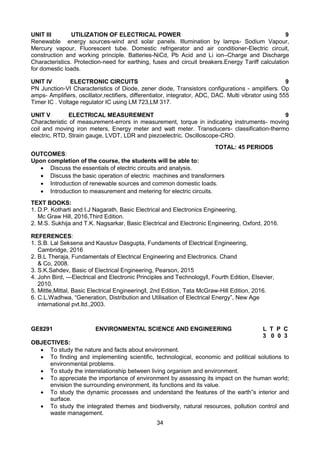 2017 BE CSE Syllabus Anna University Affiliated Colleges | PDF