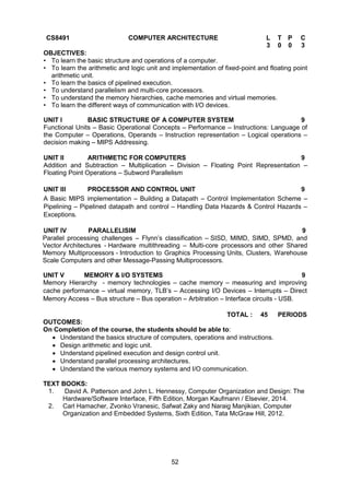 2017 BE CSE Syllabus Anna University Affiliated Colleges | PDF