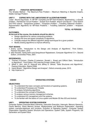 2017 BE CSE Syllabus Anna University Affiliated Colleges | PDF