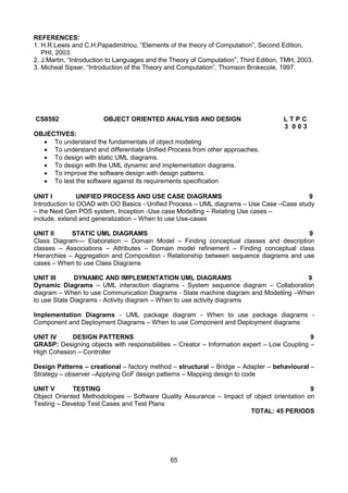 2017 BE CSE Syllabus Anna University Affiliated Colleges | PDF
