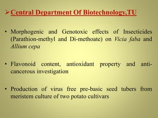 status of agribiotech in Nepal | PPTX