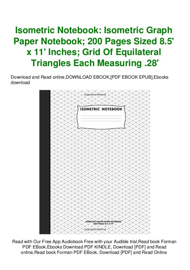 R E A D Isometric Notebook Isometric Graph Paper Notebook 200 Page