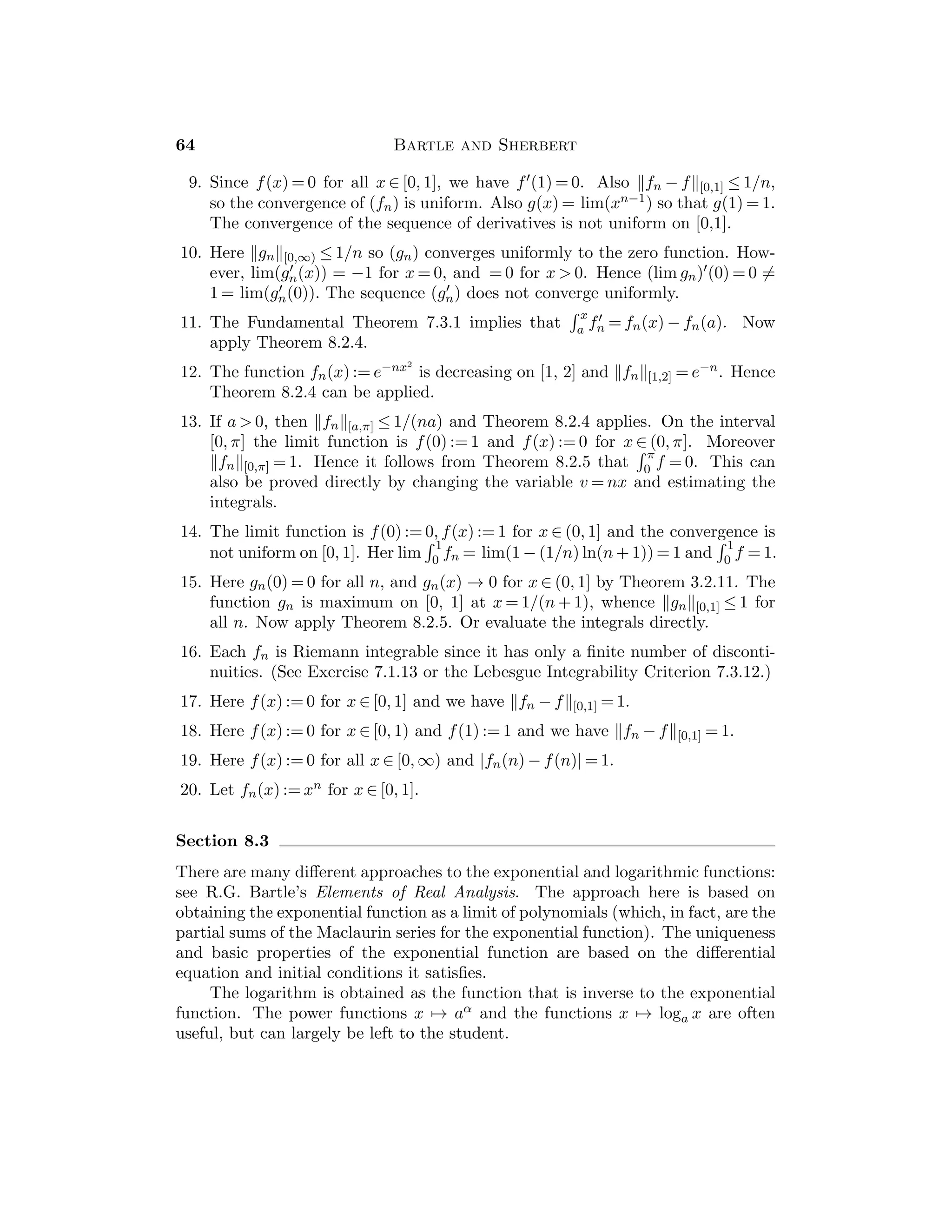 = 0, 1,
(d) Continuous if x  