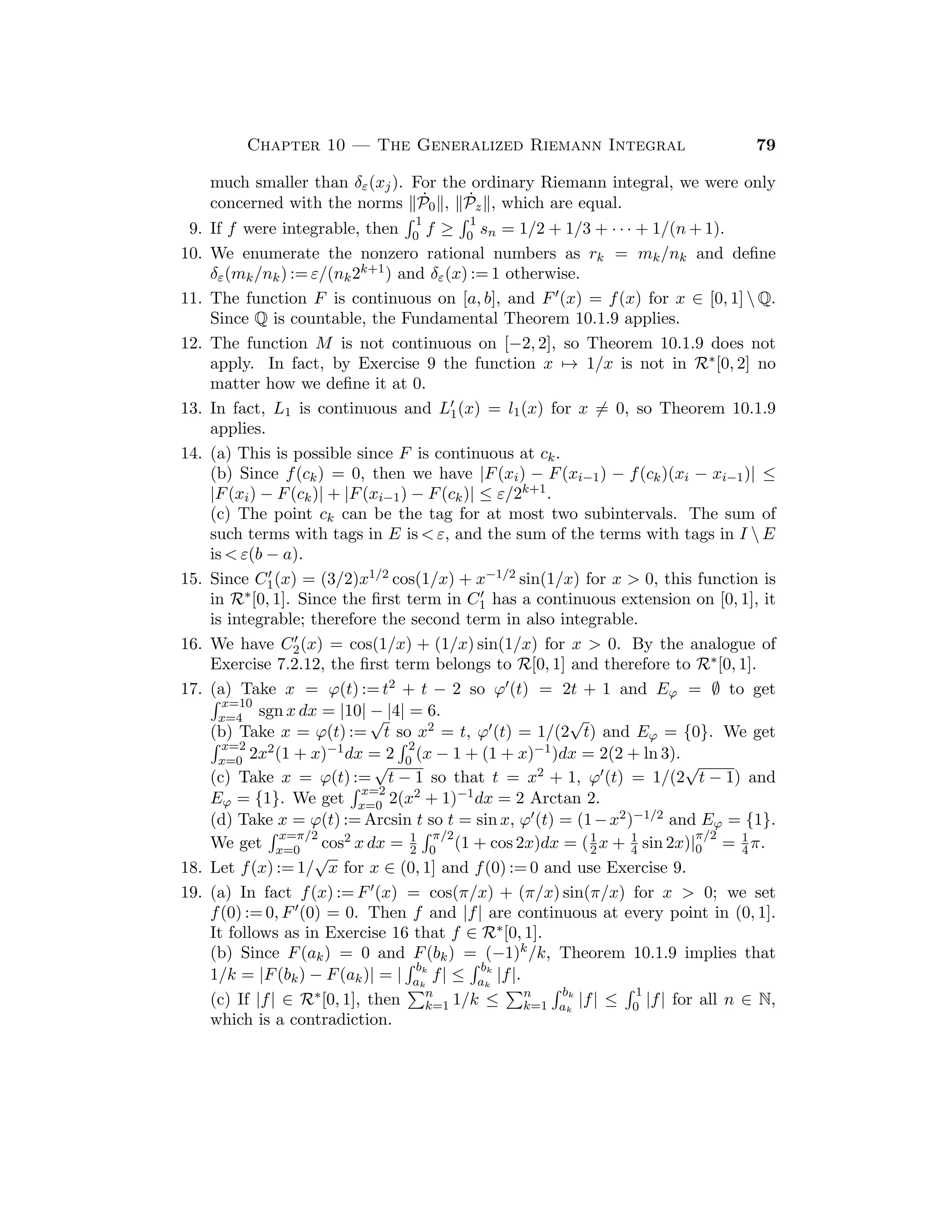 = f(x2). The other cases are similar.
Since |f(x) − 1/2| = |x − 1/2|, then f is continuous at 1/2. If x  
