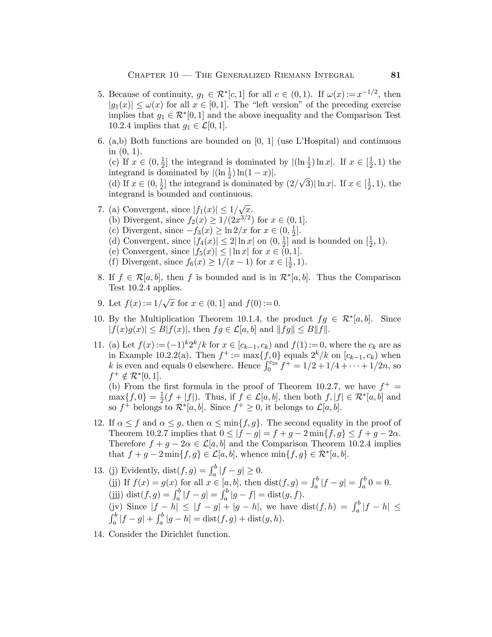 = x. Similarly for the case x  