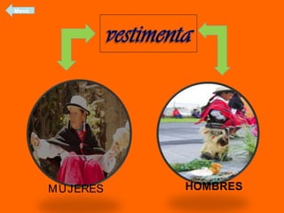 MUJERES HOMBRES
Menú
 