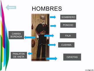 HOMBRES
SOMBRERO
PONCHO
FAJA
CUSHMA
PANLATON
DE VAETA
CAMISA
BORDADA
OZHOTAS
regresar
 