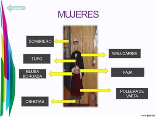 MUJERES
WALLCARINA
FAJA
POLLERADE
VAETA
OSHOTAS
BLUSA
BORDADA
TUPO
SOMBRERO
regresar
 