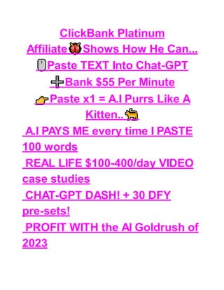  A.I PAYS ME every time I PASTE 100 words  REAL LIFE $100-400/day VIDEO case studies