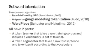 R.E, Text Normalization, Tokenization ALgs, BPE.pdf