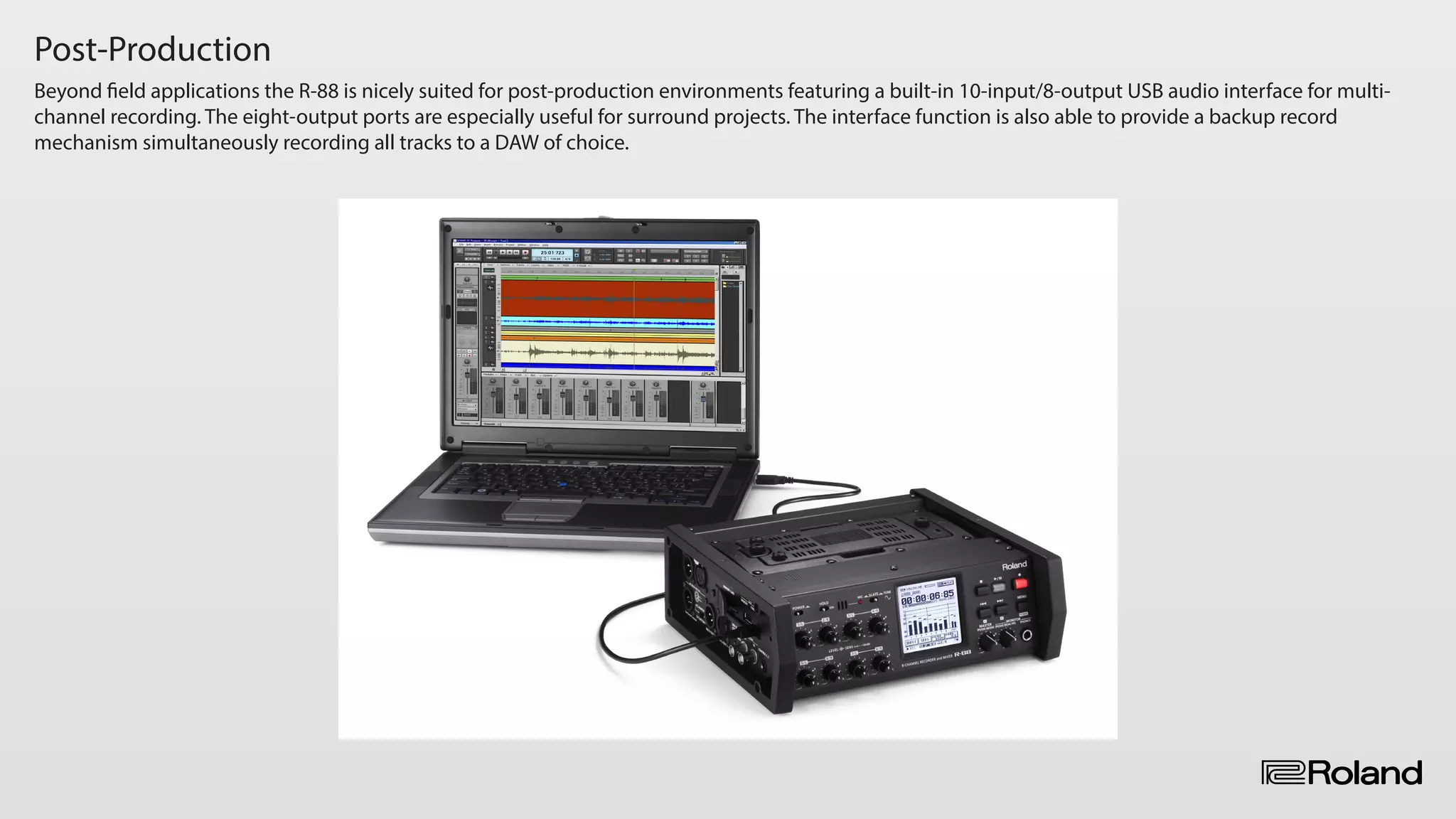 Roland R-88: 8-Channel Recorder and Mixer | PDF
