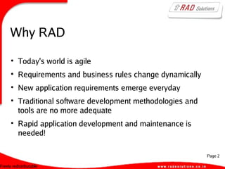 Rapid Application Development using FOSS | PPT