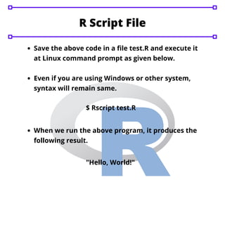 R basic syntax | PDF | Programming Languages | Computing