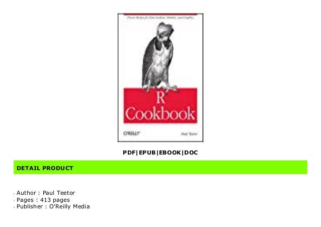 Doc R Cookbook Proven Recipes For Data Analysis Statistics And G
