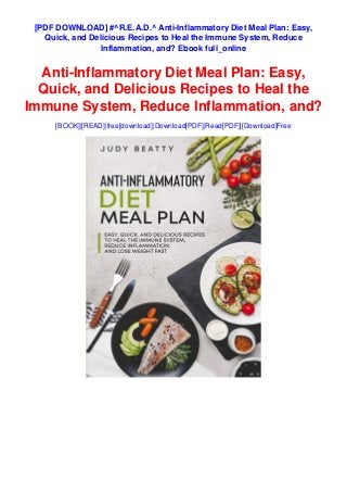 [PDF DOWNLOAD] #^R.E.A.D.^ Anti-Inflammatory Diet Meal Plan: Easy,
Quick, and Delicious Recipes to Heal the Immune System, Reduce
Inflammation, and? Ebook full_online
Anti-Inflammatory Diet Meal Plan: Easy,
Quick, and Delicious Recipes to Heal the
Immune System, Reduce Inflammation, and?
[BOOK]|[READ]|free[download]|Download[PDF]|Read[PDF]|[Download]Free
 