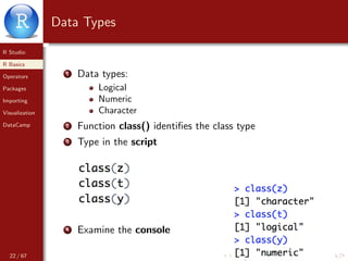 Introduction to R - from Rstudio to ggplot | PDF
