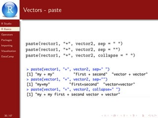 Paste Command In R Studio Introduction to R - from Rstudio to ggplot | PDF