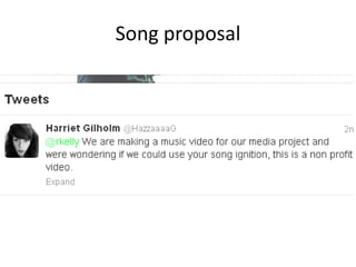 Song proposal
 