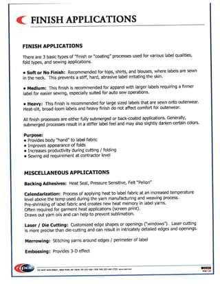 Woven label Manual guide.... | PDF