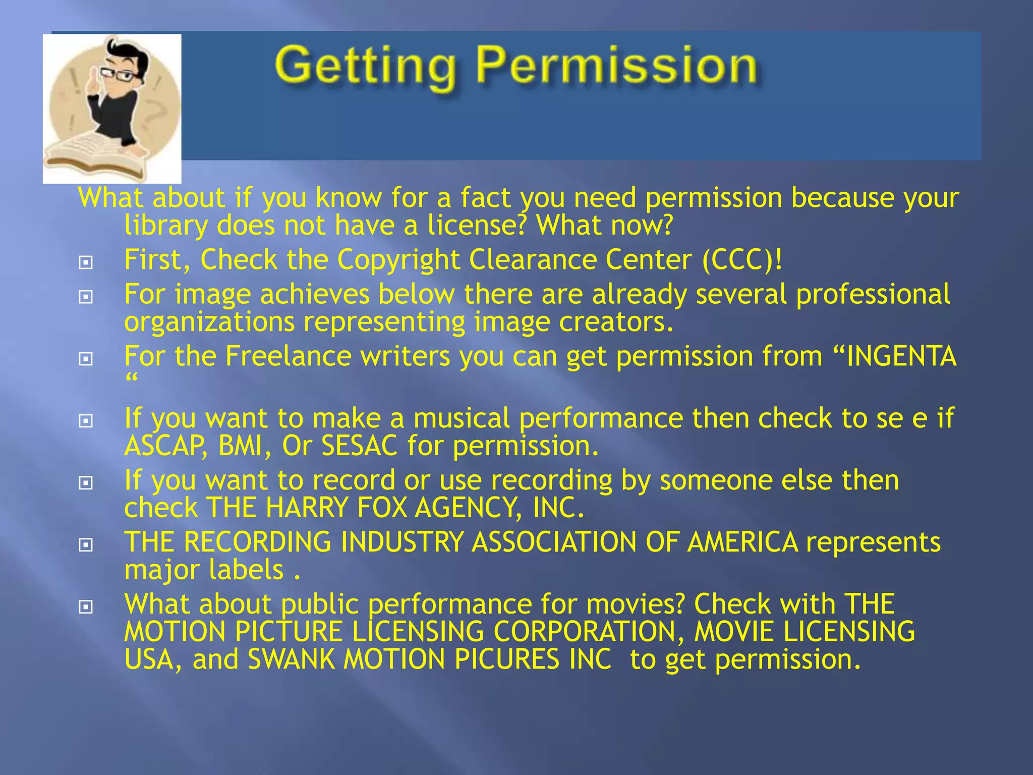 What’s a “Creative Commons” license? The creative commons license allows others to use your work or base it on your and that way the sharing goes on. In other words, you allow the materials to be part  of  building and others will build on yours. 