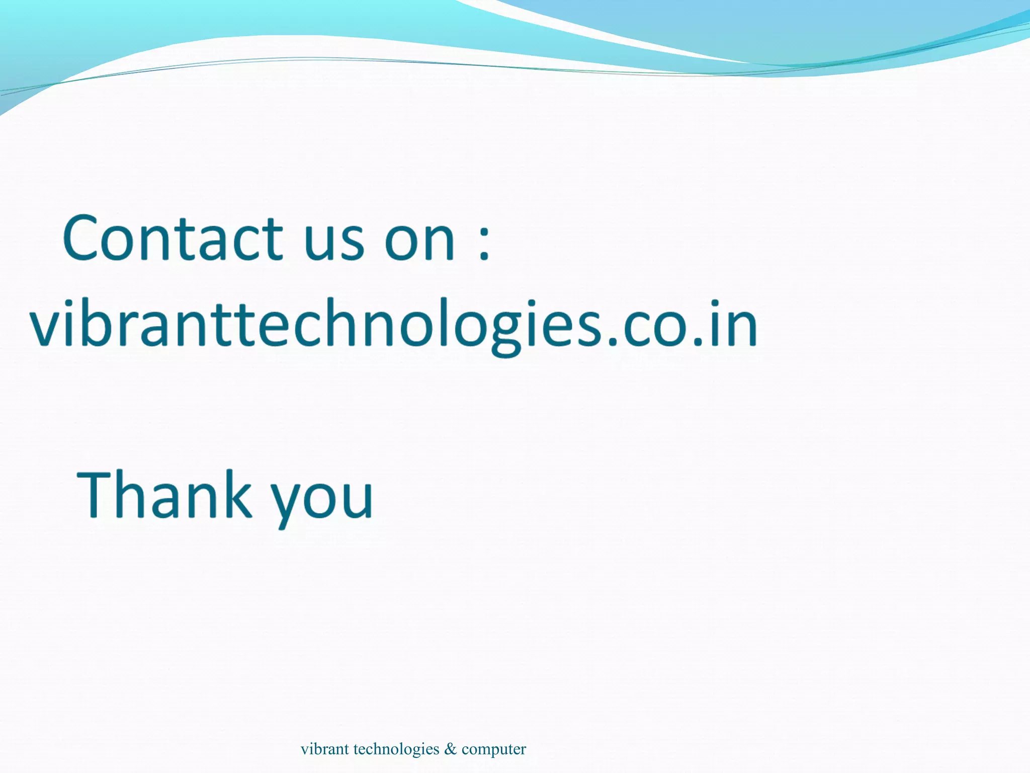 vibrant technologies & computer
 