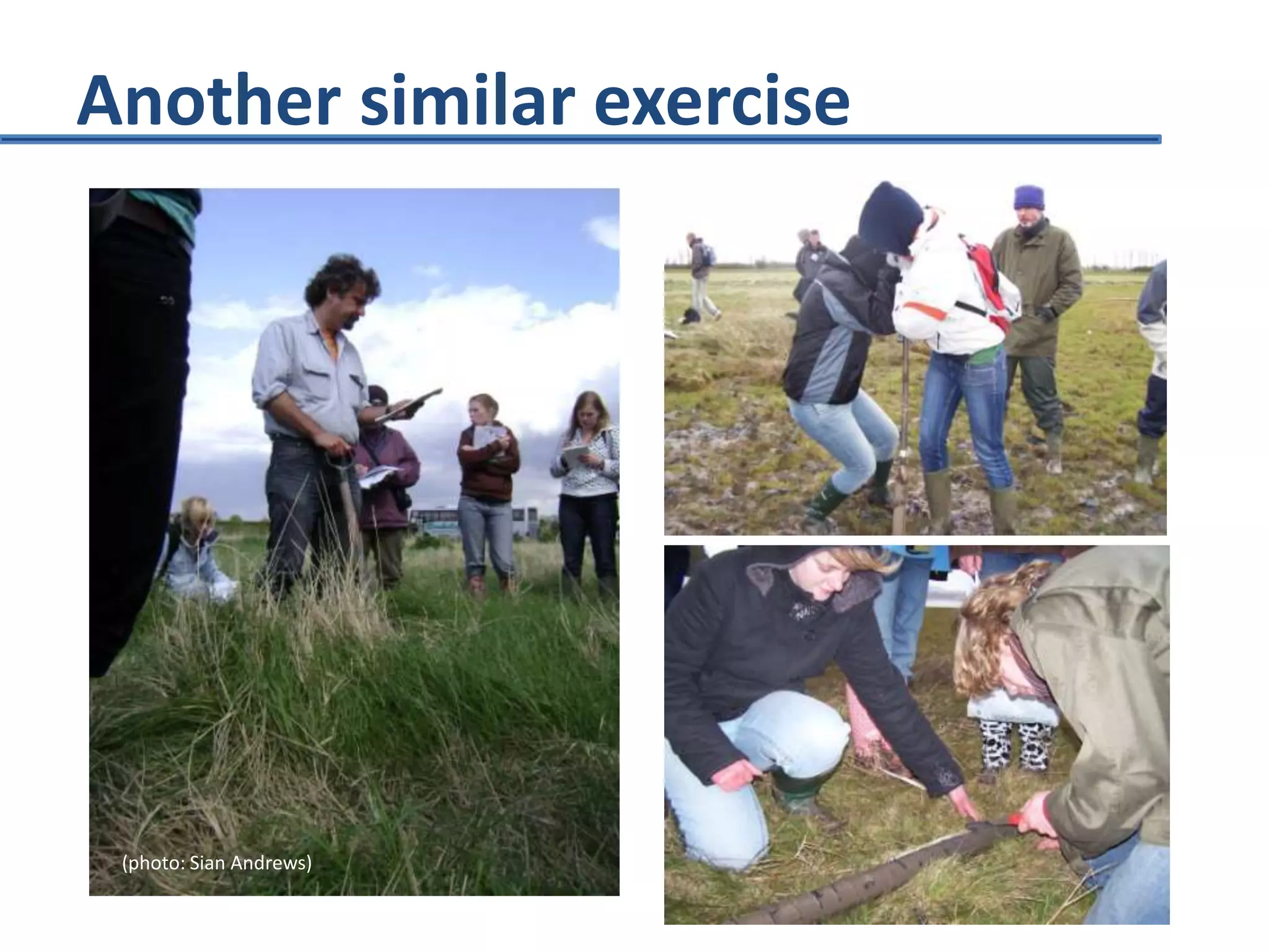 Coastal GeomorphologySurvey of gravel shoreline transect at Ru Vein, Baied’Audierne.Set up in 1997 with research in mind, butused for assessed student field techniques, butLater as an assessed student research exercise.