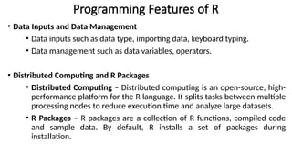 R Programming and Lab - Unit I PPTX with examples | PPTX