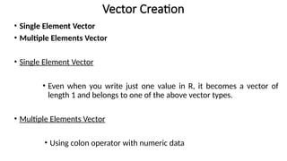 R Programming and Lab - Unit II with examples | PPTX
