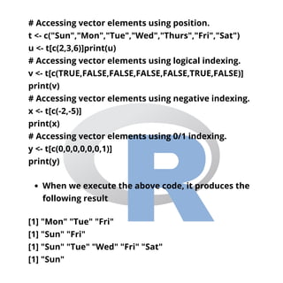 R vectors | PDF
