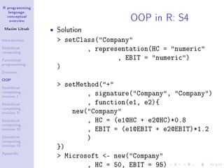 R programming language: conceptual overview | PPT