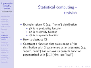 R programming language: conceptual overview | PPT