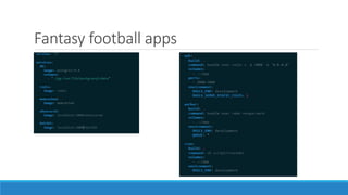 Fantasy football apps
 
