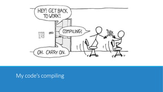 My code’s compiling
 