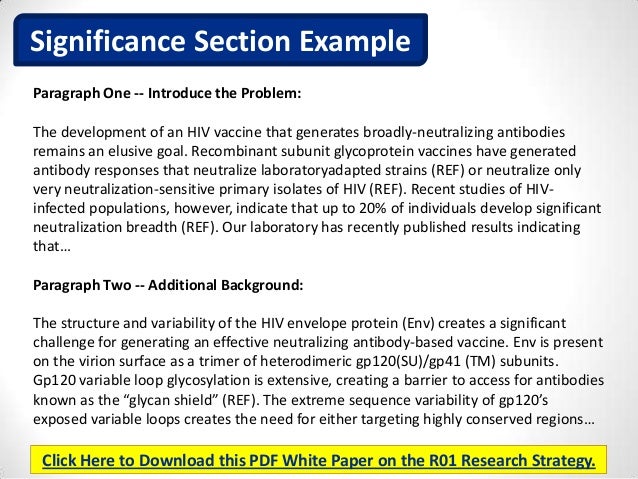 Significance of the project proposal sample picture