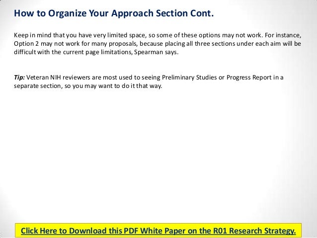 Nih r01 final progress report instructions for schedule