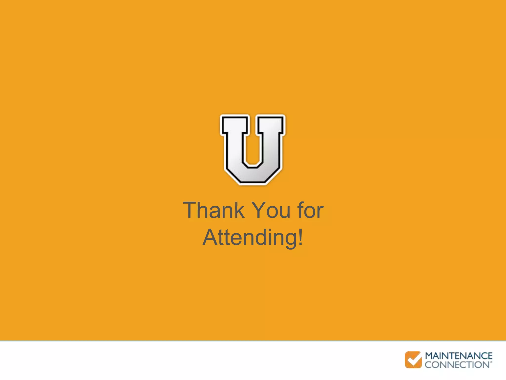 Thank You for
Attending!
 