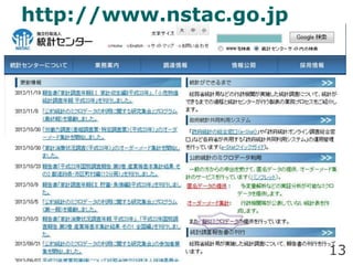 http://www.nstac.go.jp
13
 